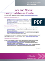 Social Policy and Social Work Databases Guide