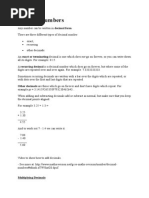 Decimal Numbers