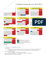 Calendari Escolar 2014 15 PDF