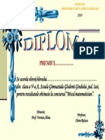 diploma premii 