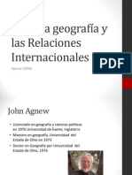 Entre La Geografía y Las Relaciones Internacionales