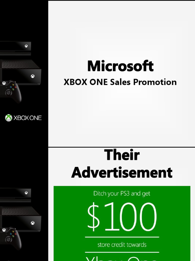 XBOX ONE Sales Promotion Details | PDF