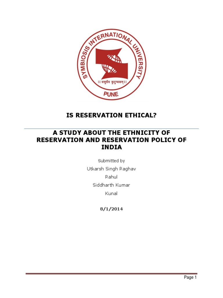 Ethical Implications of India's Reservation Policy | PDF | Dalit | Literacy