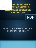 Lesson 8: Higher Thinking Skills Through IT-Based Projects