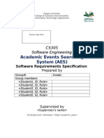 Academic Events Searching System (AES) : CS305 Software Engineering