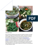 Recetas de Chimichurri