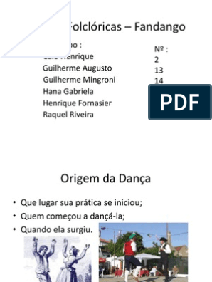 Dossie Fandango Caicara1, PDF, Folclore