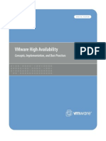 VMware HA High Availability