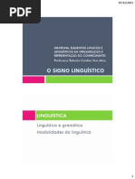 o Signo Linguístico