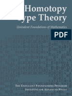 Homotopy Type Theory