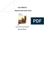 Perutz, Leo - El Maestro Del Juicio Final