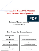 The Market Research Process: New Product Development: Patterns of Entrepreneurship Analytical Tools