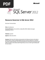 Resource Governor in SQL Server 2012