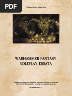 Download Warhammer Fantasy RPG WFRP 2 Errata1 by Entomophobie SN24021960 doc pdf