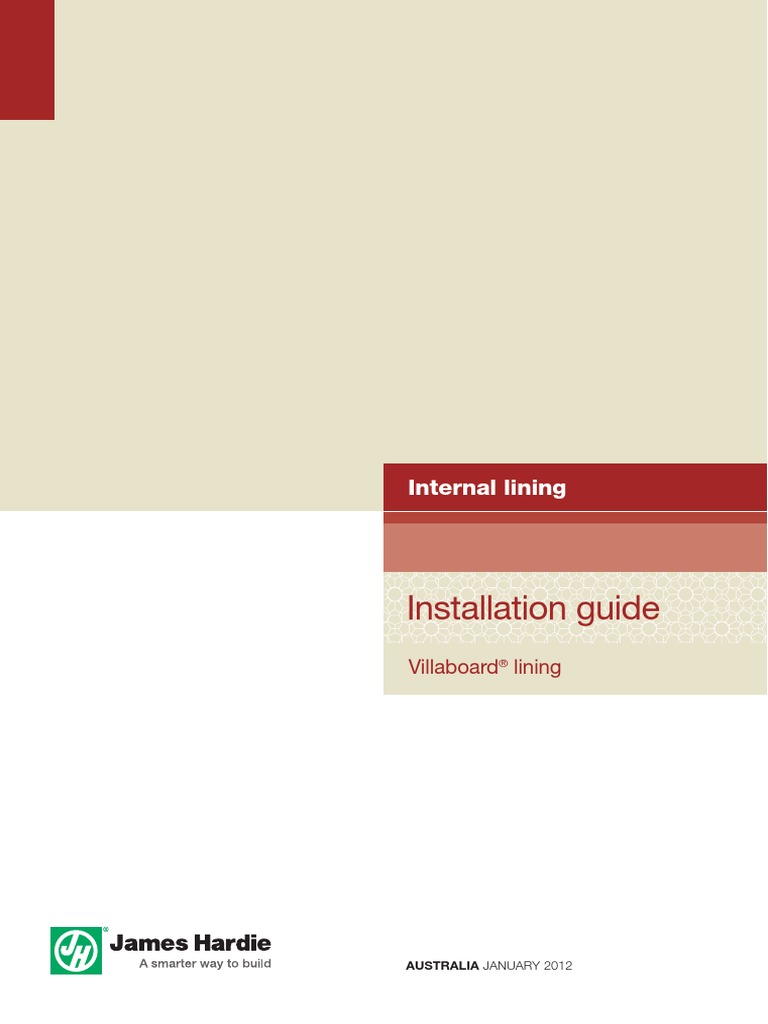 Villaboard+Lining+Installation+Manual+Jan+12 Framing (Construction