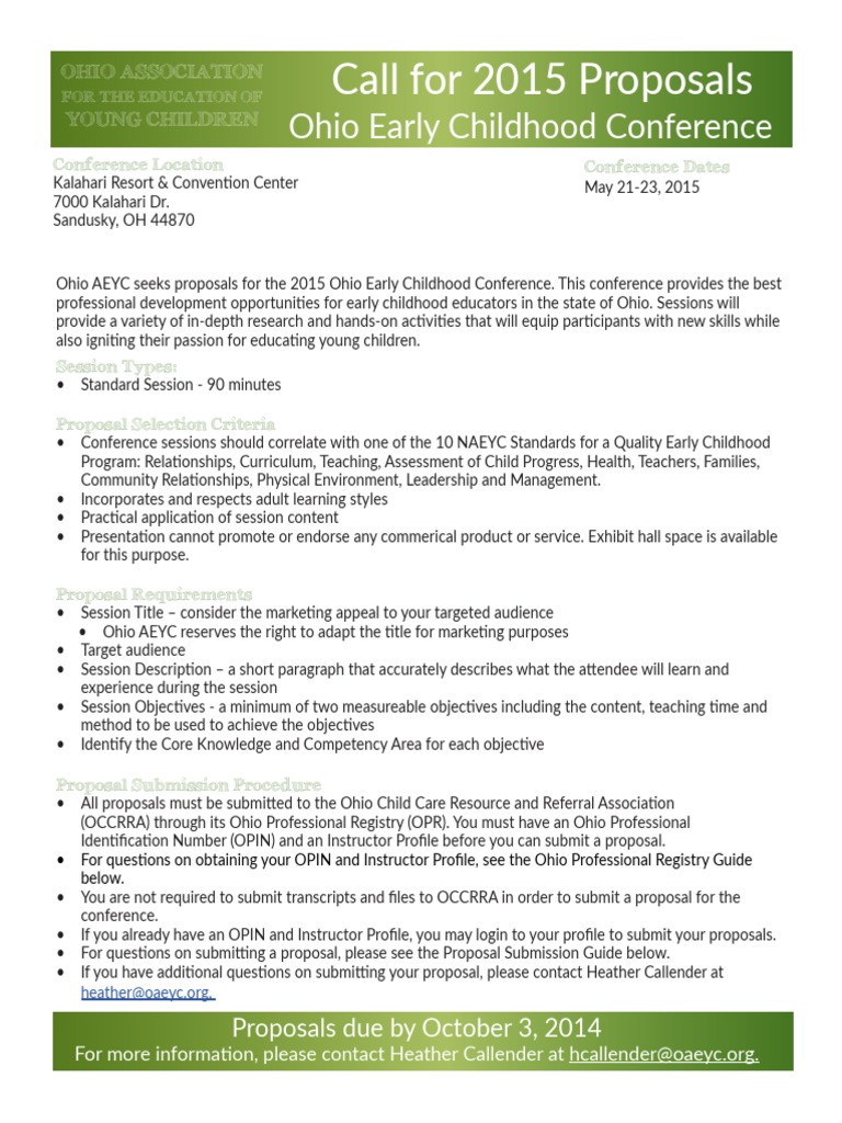 2015 EC Conference Call For Proposals | PDF | Email Spam | Email