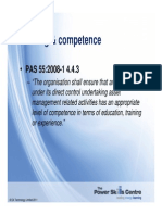 PAS 55 - Training and Competence