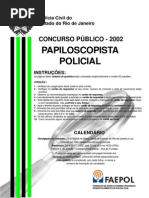 Prova 2012 - Papiloscopista
