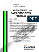 Prova 2012 - Papiloscopista