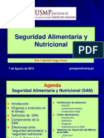 1 PRIMERA CLASE SAN SeguridadAlimentaria y Nutricional 7ago2014 2