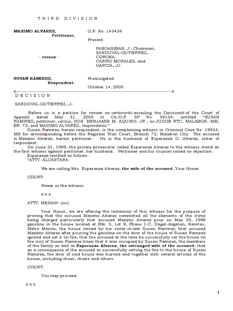 Alvarez v. Ramirez | PDF | Testimony | Marriage