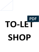 To-Let Shop