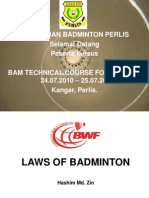 LAWS of Badminton