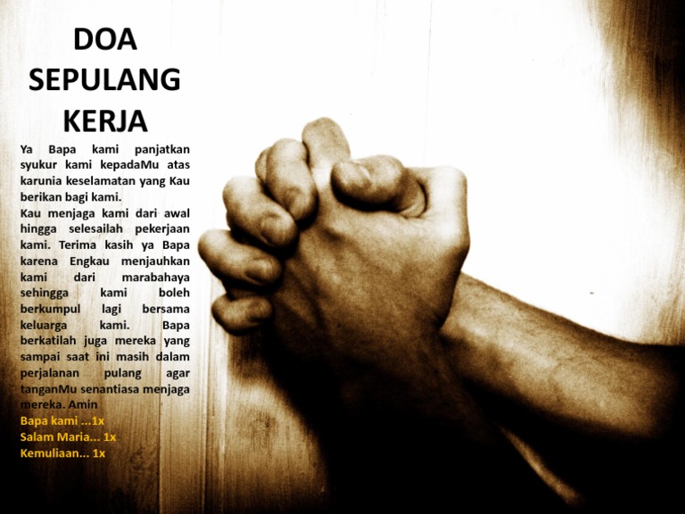 Doa Pulang Kerja Pdf