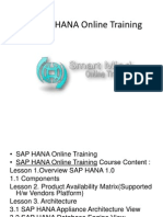 SAP HANA Online Training