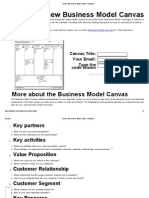 Create A New Business Model Canvas - Canvanizer