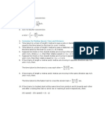 Train speed and time formulas