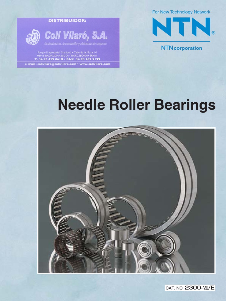NtnNeedle Roller Bearings PDF Bearing (Mechanical) Industries