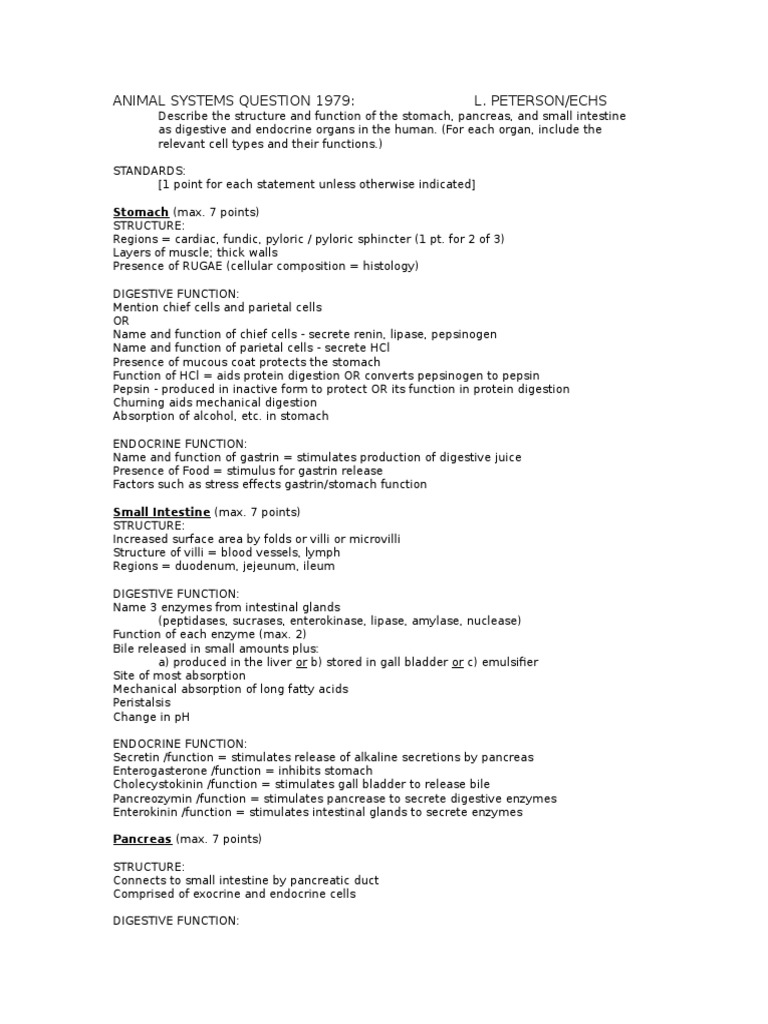 Animal Systems | PDF