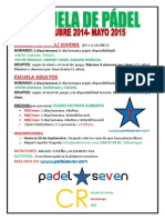 Escuela Padel 2014-2015