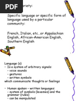 Sociolinguistics 2 - Language Variety