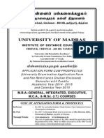 Madras Univ Mba Prospect