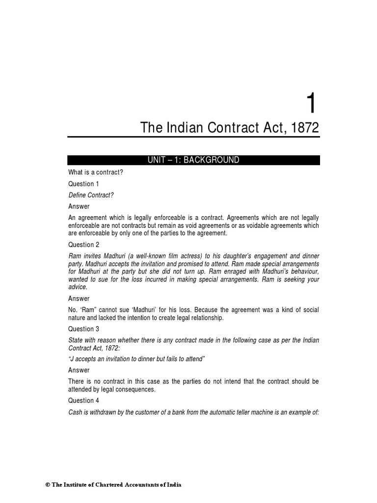Legal Principles of Contract Formation | PDF | Offer And Acceptance ...
