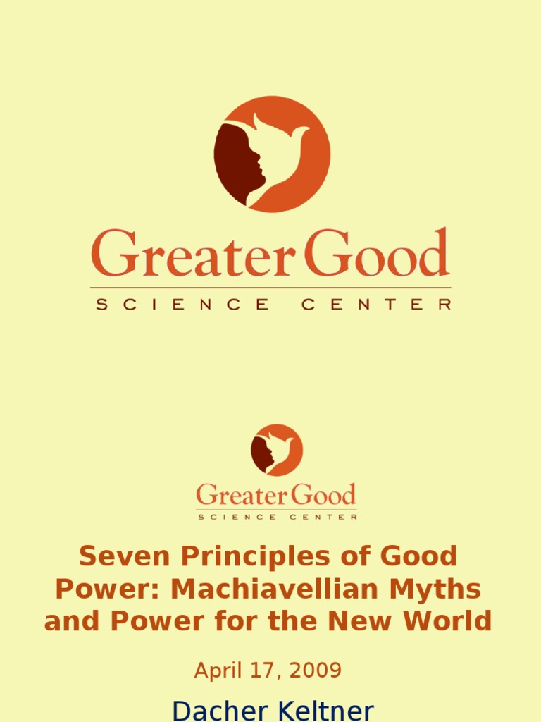 Seven Principles of Good Power | PDF | Anxiety | Leadership