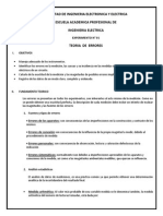 Medición de errores en circuitos eléctricos