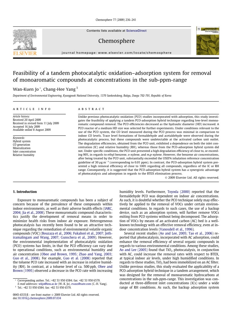 Chem PSP Here PDF Volatile Organic Compound Benzene