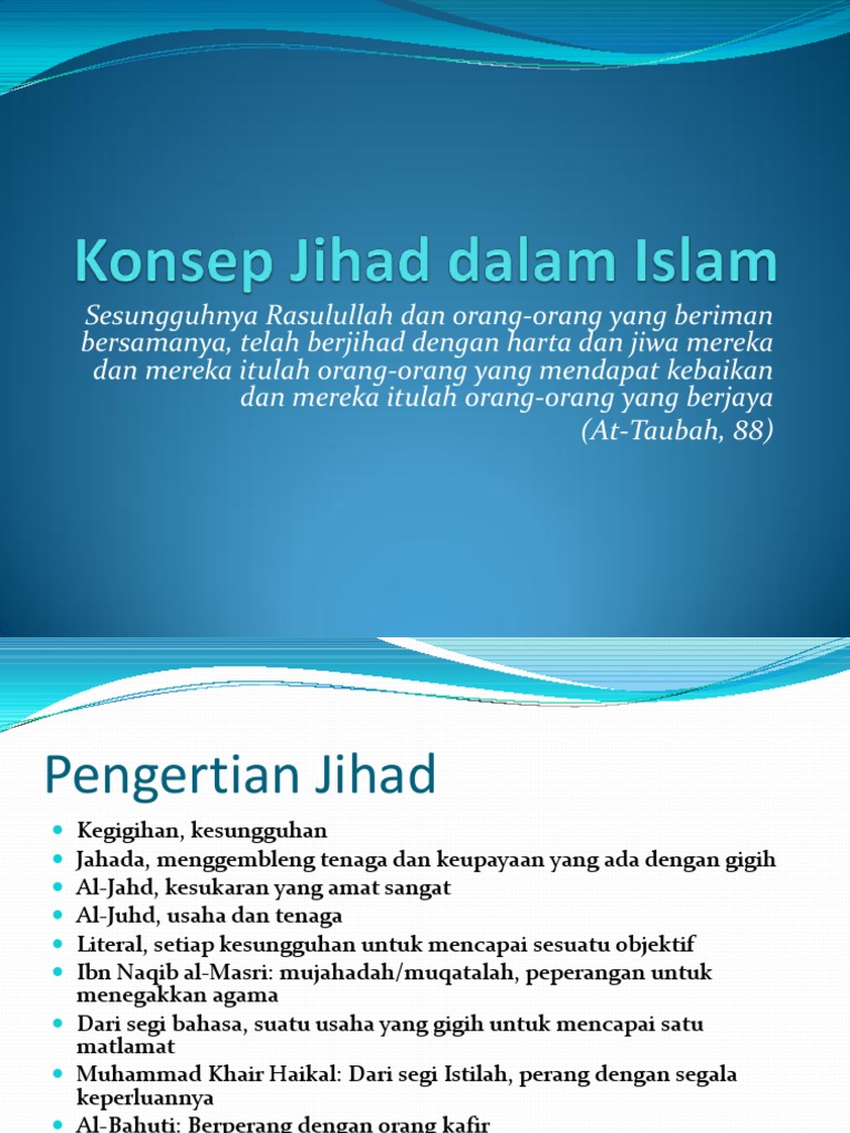 Konsep Jihad Dalam Islam Pdf