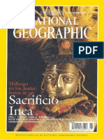 REINHARD, Johan Hallazgo en Los Andes Restos de Un Sacrificio Inca, Rev. National Geographics, 1999