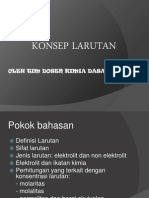 Konsep-Konsep Larutan Kimia