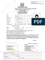 Registration Form 5 Days Workshop On Applied Economics Using Software (Eviews, Rats, Stata, SPSS, Latex)