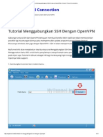 Tutorial Menggabungkan SSH Dengan OpenVPN 