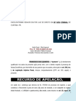 Apelacao Penal Criminal Trafico Drogas Associacao Entorpecentes Desclassificacao Preliminar Indubio Proreo Modelo 505 PN176