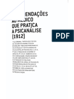 FREUD - Recomendacoes Aos Medicos Que Exercem Psicanalise