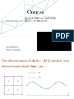FEniCS Course Lecture on Discontinuous Galerkin Methods