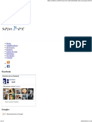 Sombox, artigos, dicas, novidades, motagens, projetos de caixas de