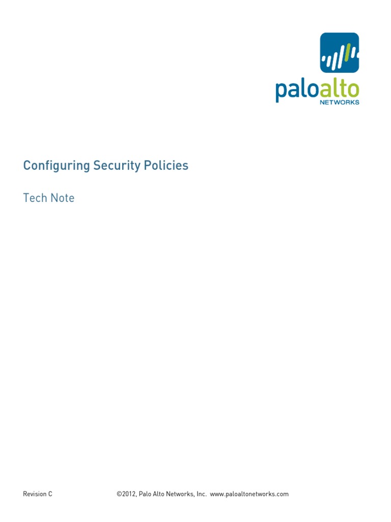 Security Policy GuidelinesRevC PDF Port Networking